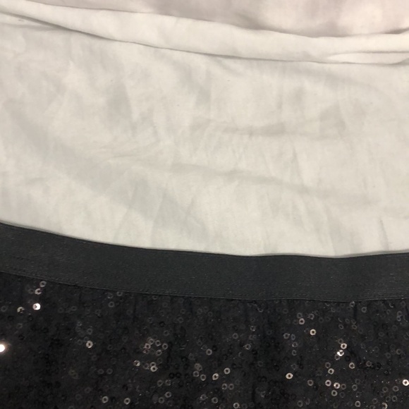 Nue Options Black Vintage Sequin Mini Skirt Womens Size SP - Picture 3 of 7